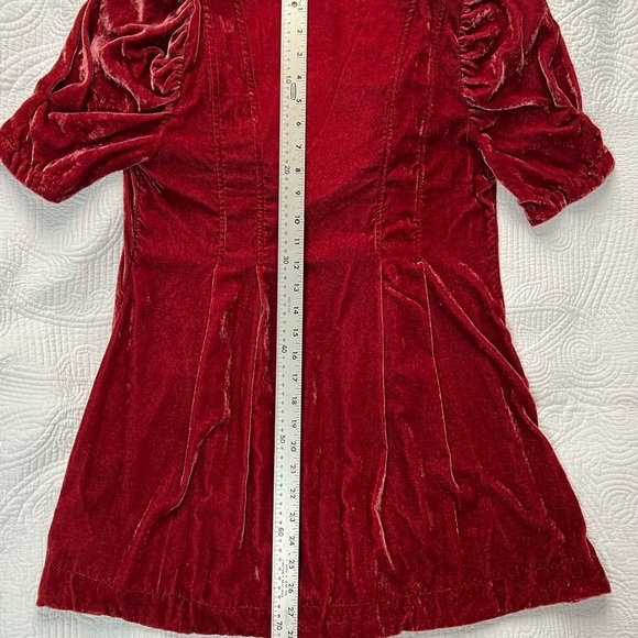Free People Adele Velvet Tunic Mini Dress - XS - Picture 7 of 9